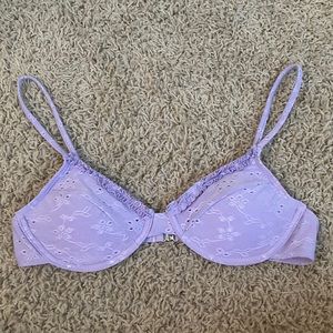purple underwire swimsuit top